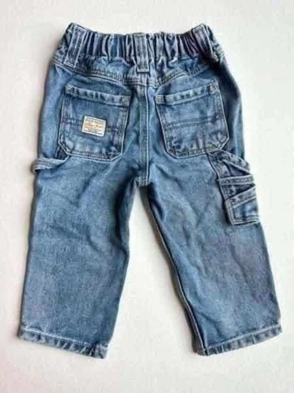Old Navy Boys Denim Cargo Jeans in Light Blue